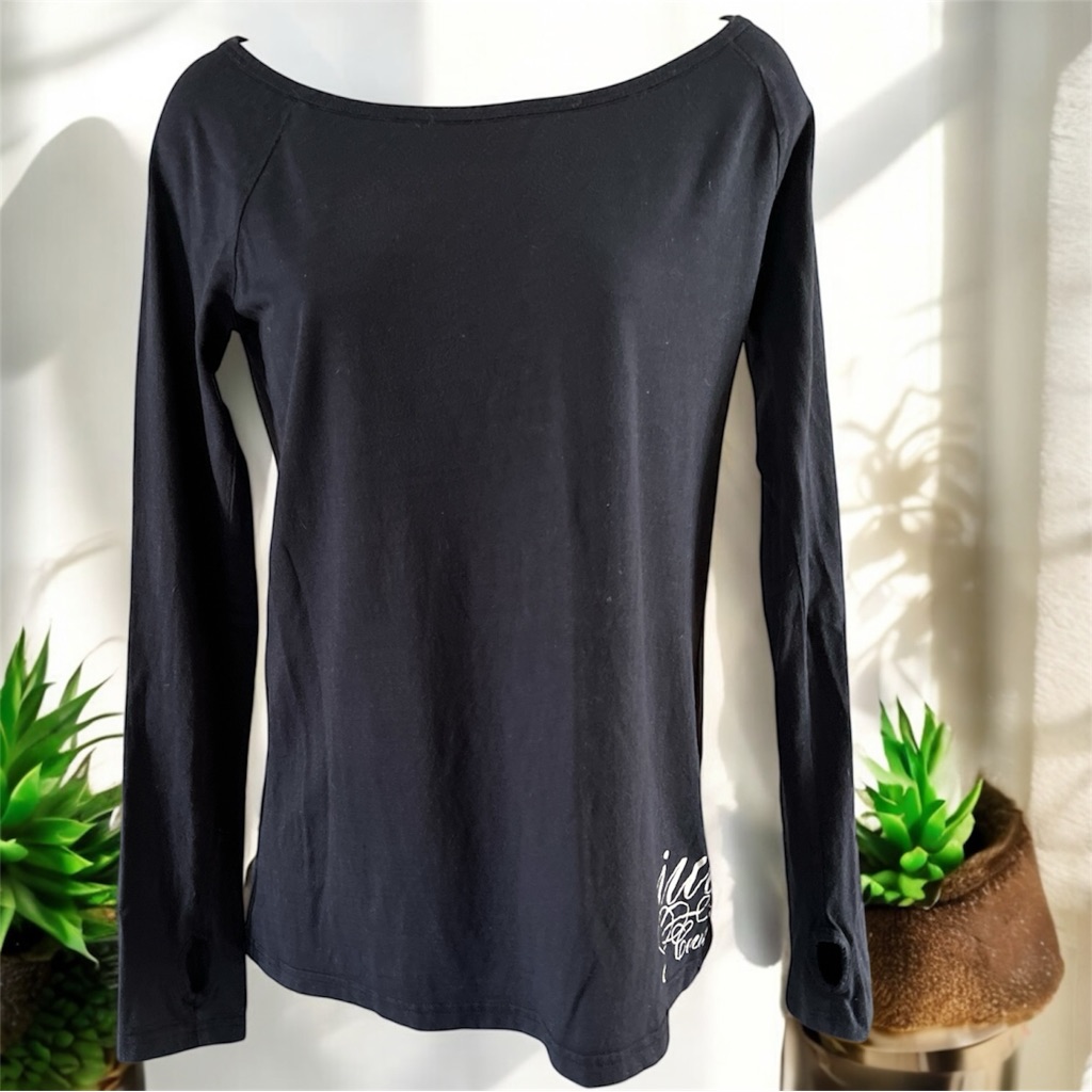 Vintage Juicy Couture Black Fitted Long Sleeve Top